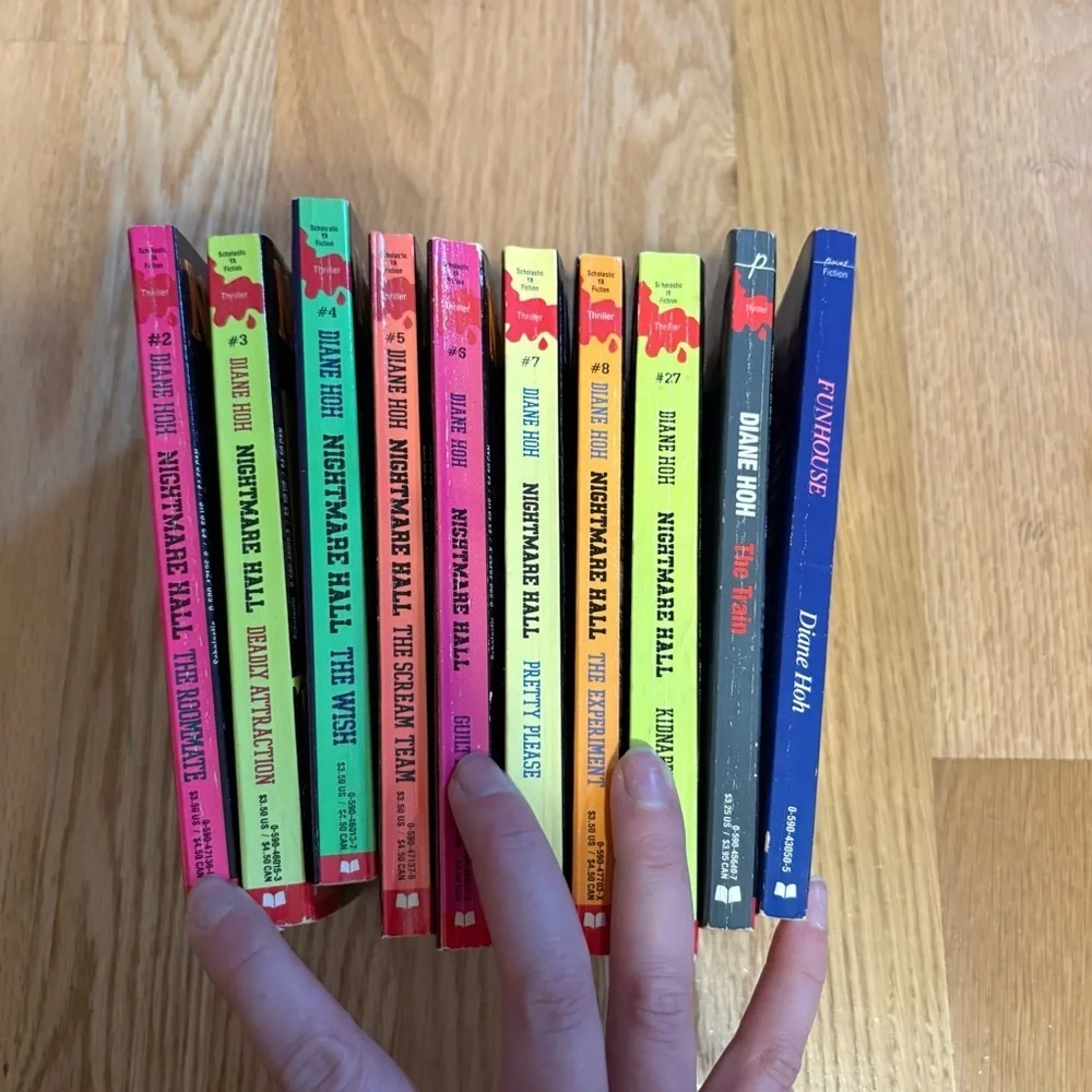 Nightmare Hall & Paperback Book Lot - Diane Hoh Vintage 90s Scholastic